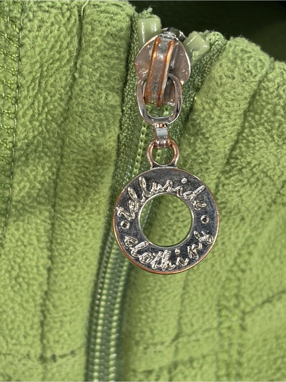 Telluride Green Full-Zip Fleece Jacket (L) - Picture 3 of 7